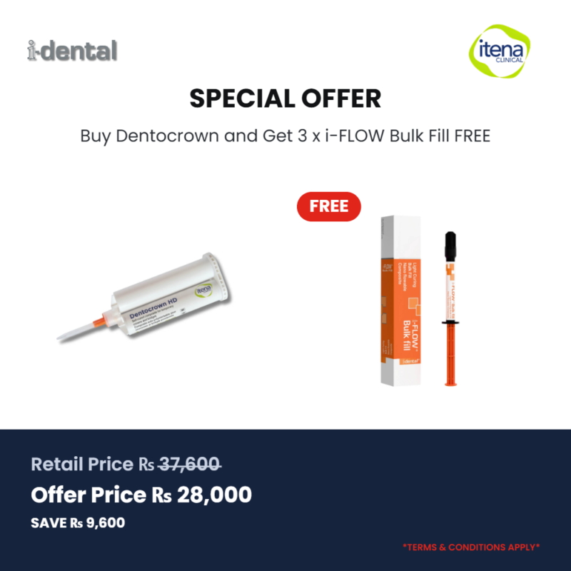 Buy Dentocrown and Get 3 x i-FLOW Bulk Fill FREE